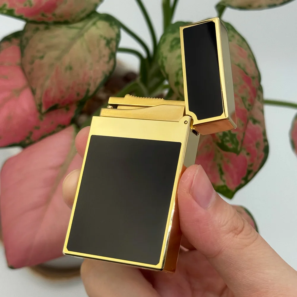 Novelty Lacquer Cigarette Lighter Single Soft Flame Butane Gas Lighter For Father's  Day Gift STD Limited Edition D Brand - Image 3