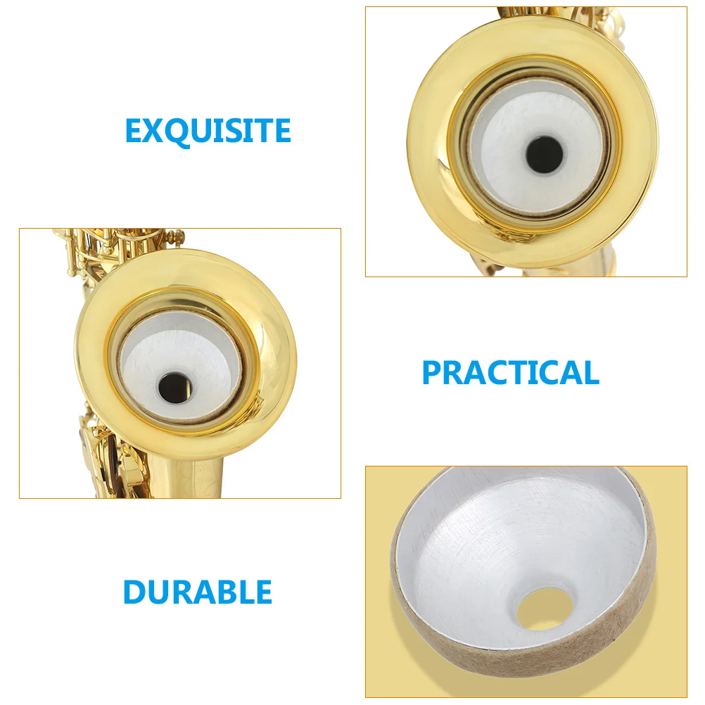

Saxophone Mute Dampener Noise Reduction Metal Alto Mouthpiece For Aluminum Alloy Voice