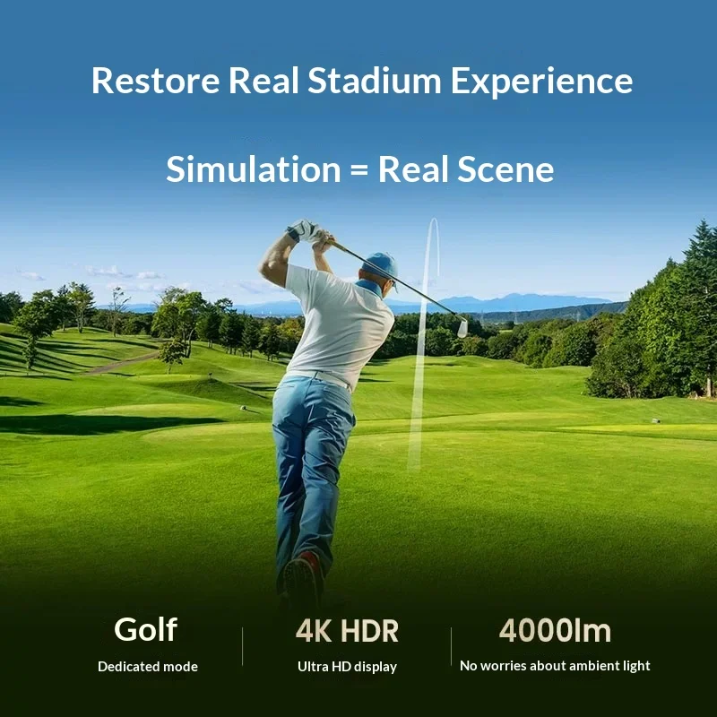 Benq AK700ST Projector Golf Simulation 240HZ 4k UHD 4000CVIA 3000000:1 Ultra High Dynamic Contrast Projectors Short Focus Laser