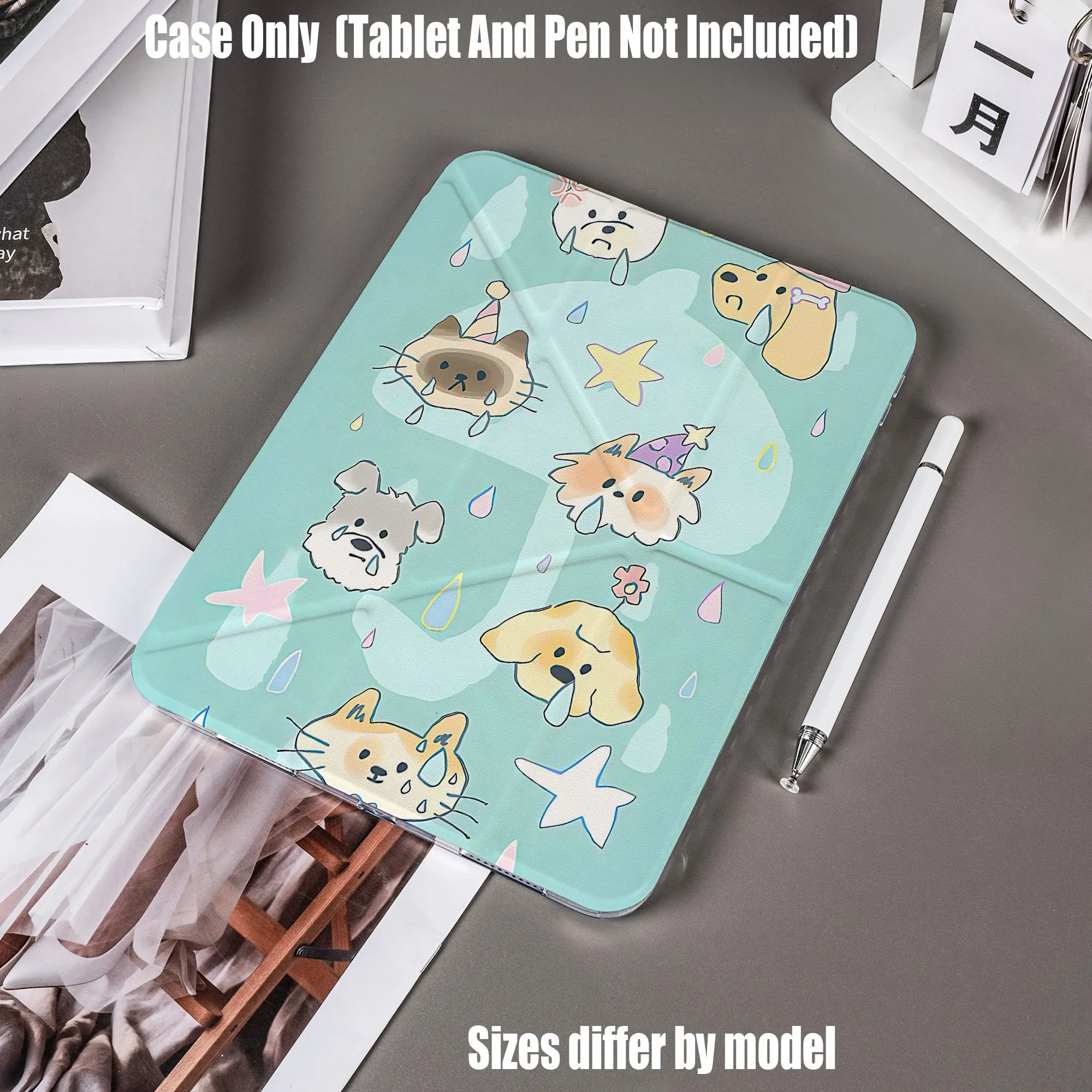 Slim Fit Premium TPU Tablet Cover, Shockproof Durable Lightweight Protective Case for iPad Samsung Huawei Honor Redmi Xiaomi