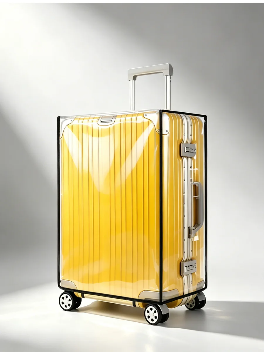 Transparente PVC-Kofferabdeckung für Reisegepäck, wasserdicht, verschleißfest, staubdicht für Rollkoffer – Detail 11