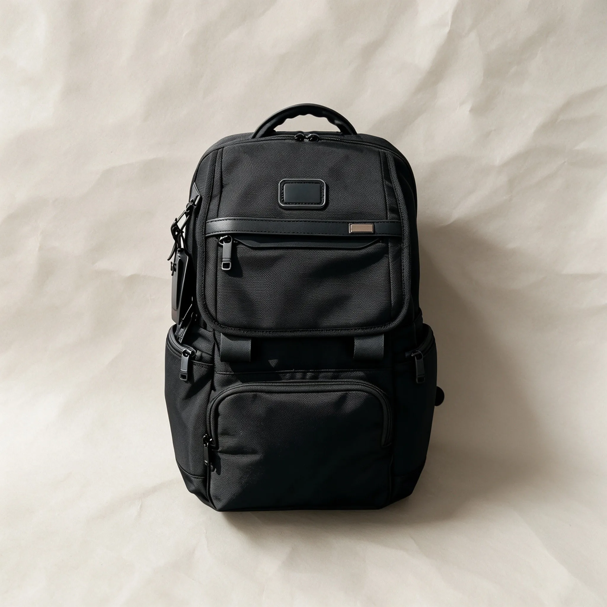 Minimalist Classic Ballistic Nylon Backpack for Men, Stylish Large Capacity Business Commute School Bag view 5