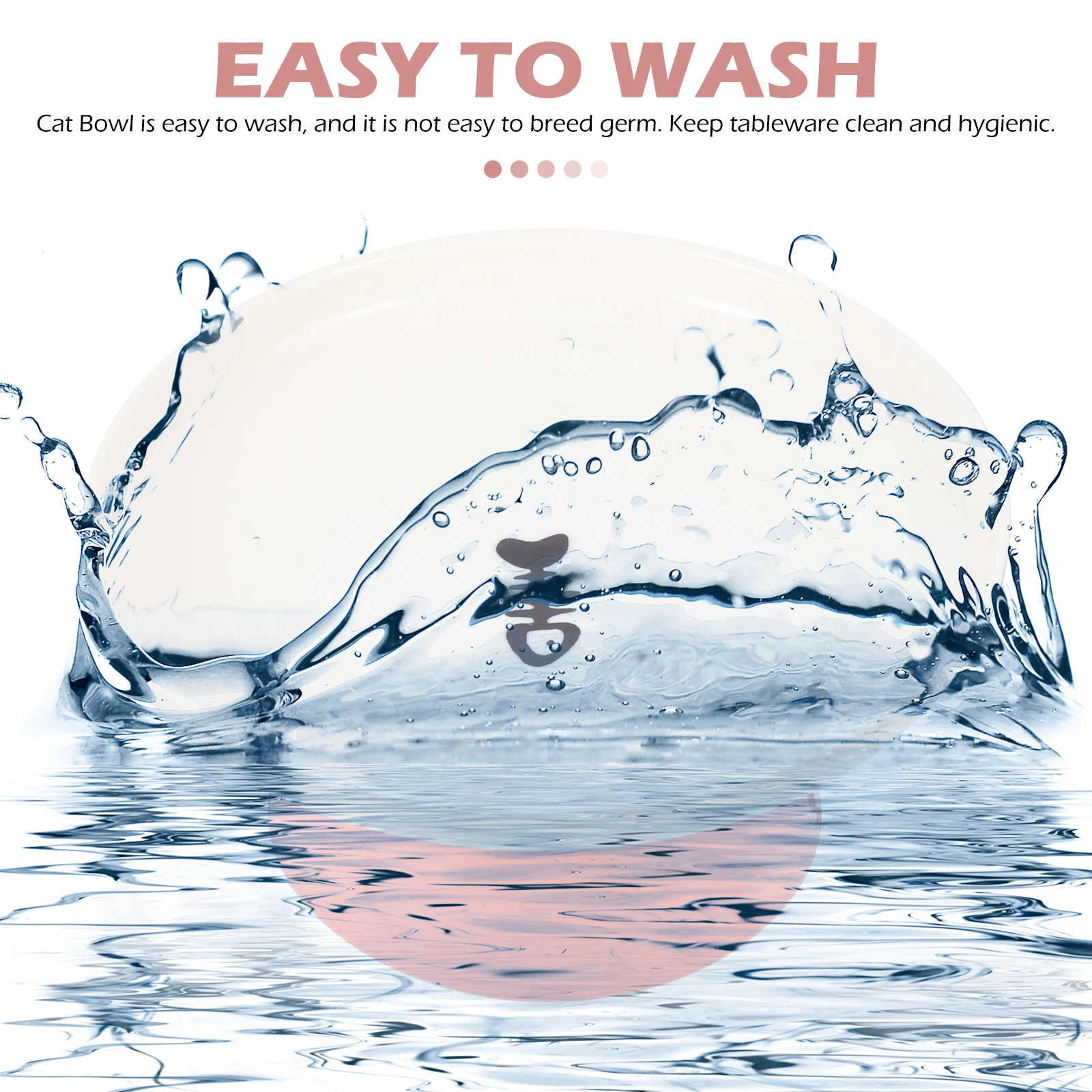 

Elevated Ceramic Cat Bowl Neck Protection Feeding Bowl Stable Base Multi-Function Cat Food Holder Pet Feeder Pet Supply