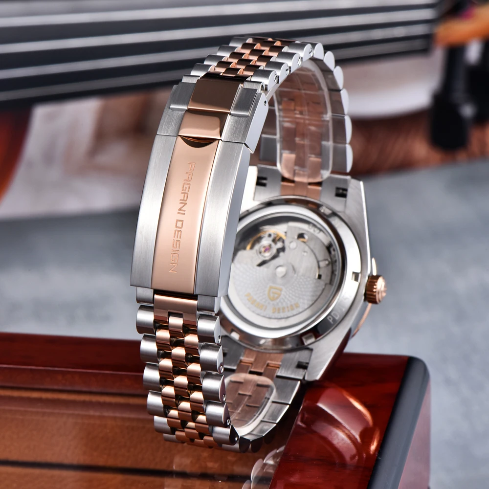 2025 New PAGANI DESIGN Watches Enamel Dial Luxury Mechanical Watch For Men Gift Stainless Steel AR Sapphire Glass Luminous Clock