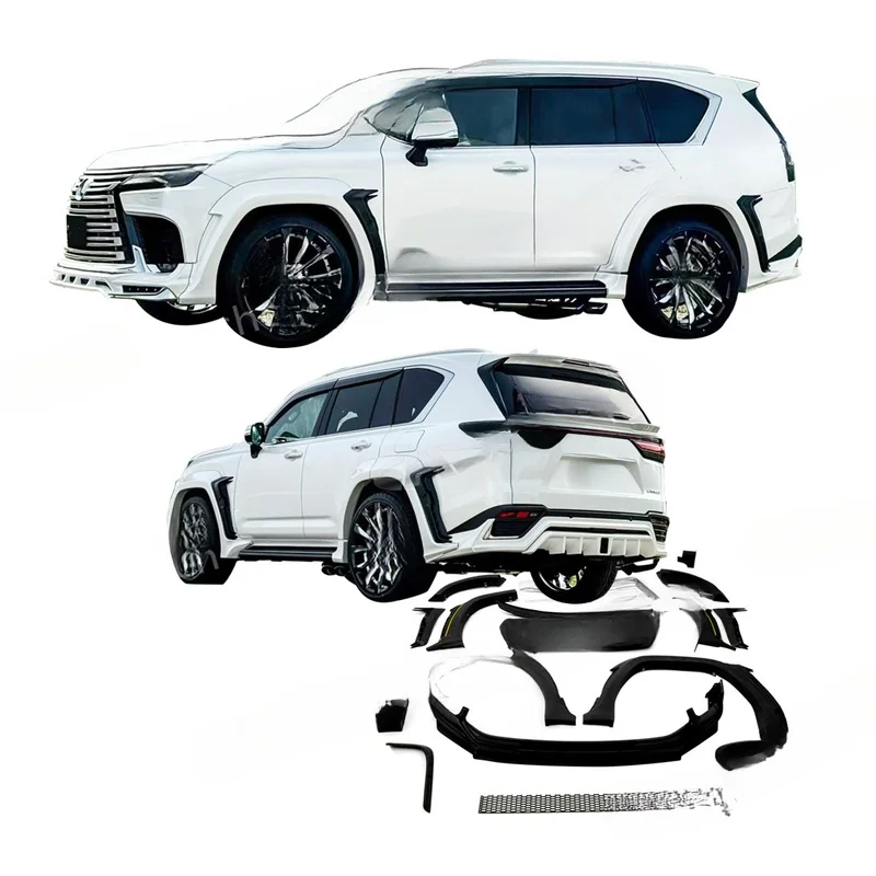 Auto Parts: Auto Parts WD Style Exterior Conversion Body Kit Bumper Lip Fender Flares Suitable For LX600 2024