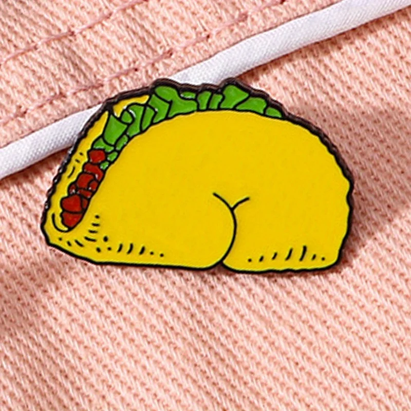 Cute Sandwich Brooch Student Backpack Pin Badge Accessory