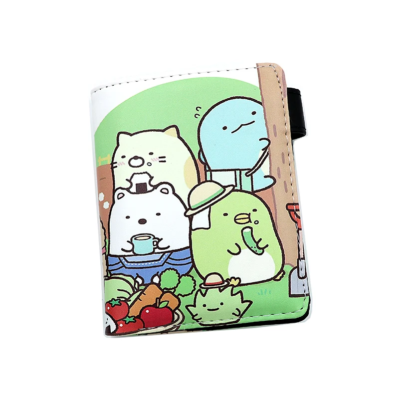 Anime Sumikkogurashi ragazze ragazzi portafoglio cartone animato borsa corta con portamonete