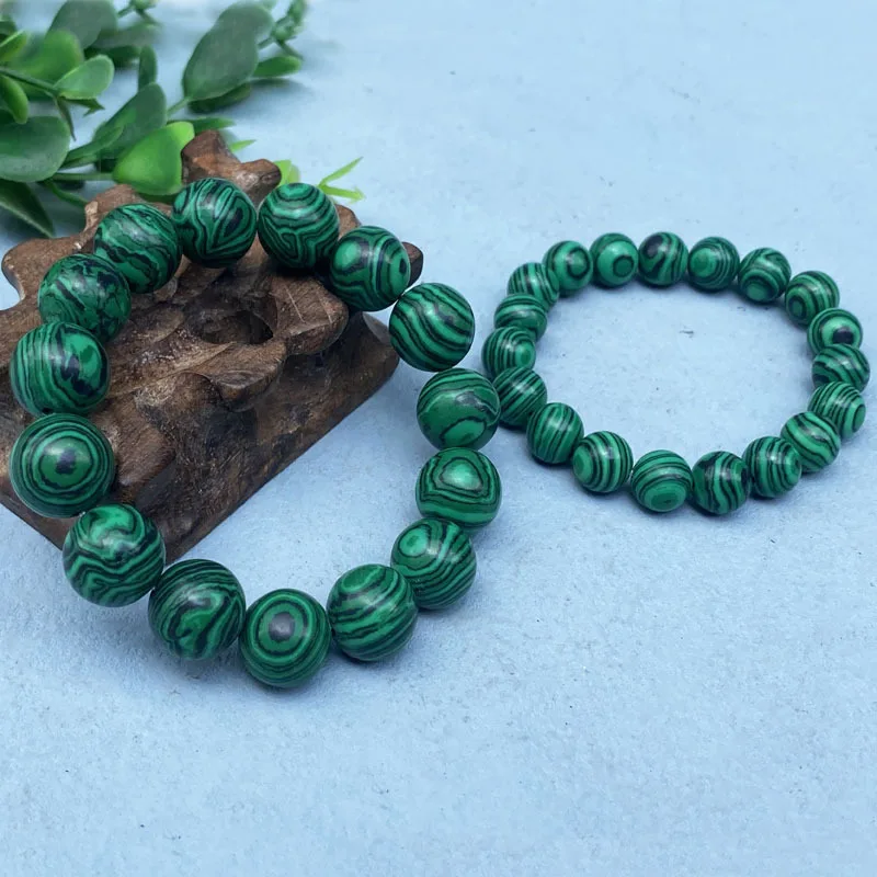 Malachite , imitation jade bracelet, men's and women's necklaces, 10-yuan stall mode, promotional gifts