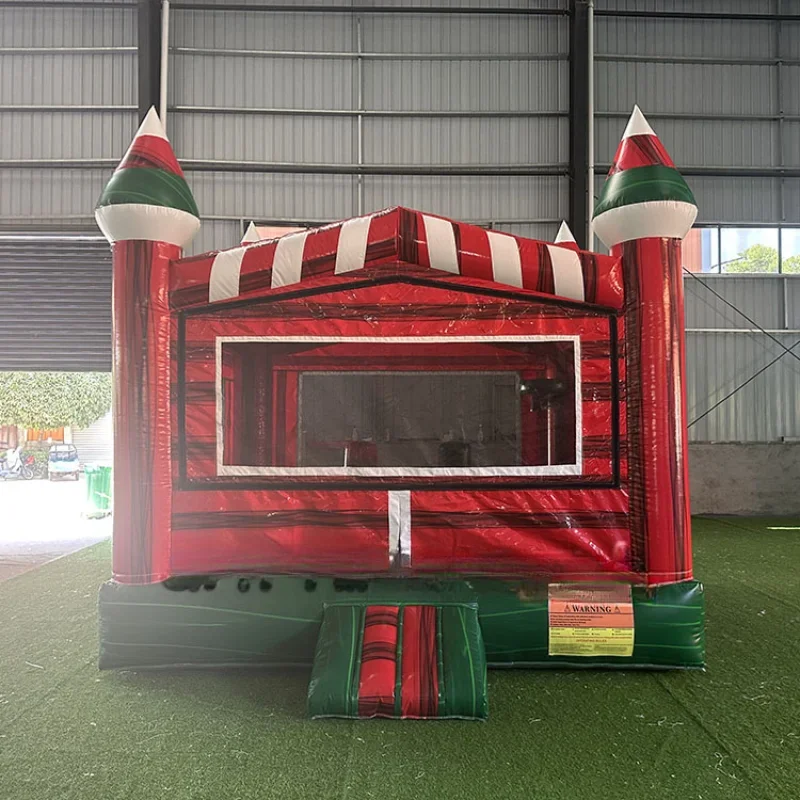 

Newly designed bounce castle inflatable trampoline bounce house packaging, with blower