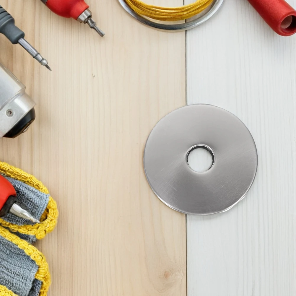 

2 pcs Shower Diverter Plate Decorative Faucet Cover Angle Valve Silver Stainless Steel Pipe Covers Bathroom Accessories Water