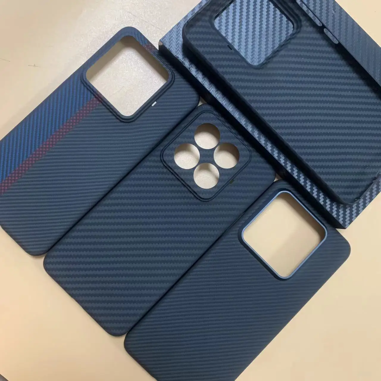 

For Mi 14 and 14Pro Kevlar carbon fibre phone cases carbon fiber protective cover metal frame ultra-thin magnetic