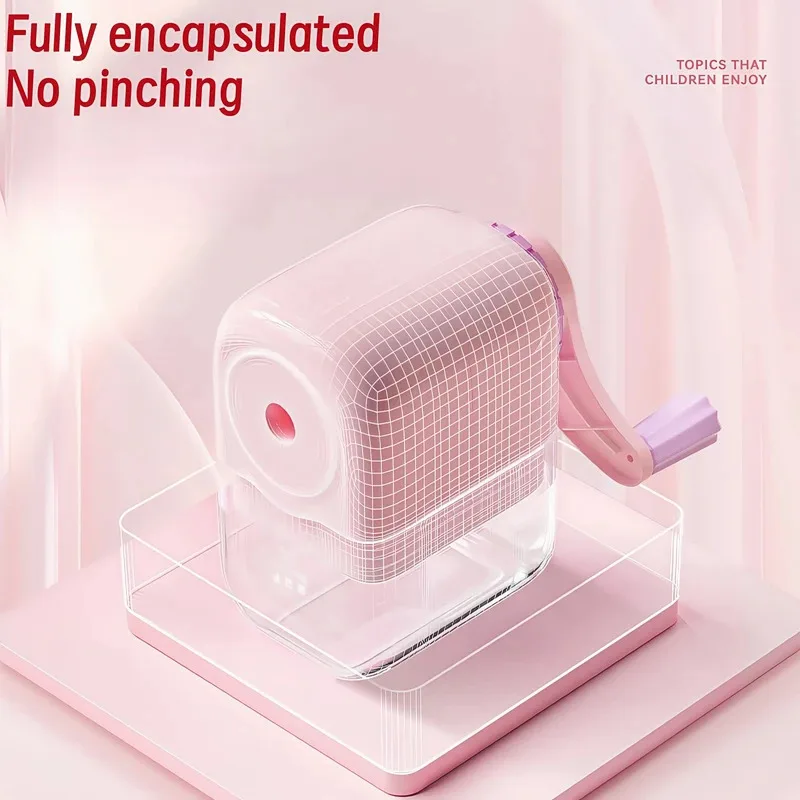 Ręczna temperówka do ołówków do biura szkolnego, przenośna, kompatybilna z wieloma rodzajami ołówków, narzędzie papiernicze dla uczniów.