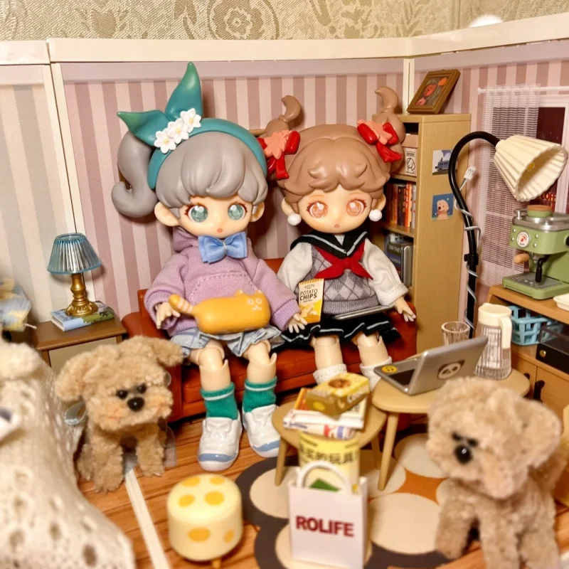 Simontoys Teennar High School Student's Club Series Second-Generation Blind Box Bjd Campus Moving Doll Ornaments Cute Girl Gift