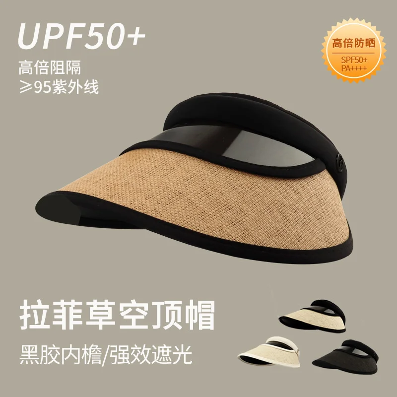 

Шляпа женская Соломенная с защитой от УФ-лучей и широкими полями