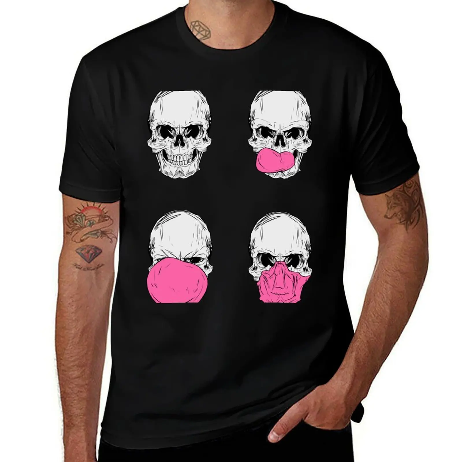 Be refreshed ... chew! T-Shirt Casual Simple Design Short Sleeve Shirt T-Shirt