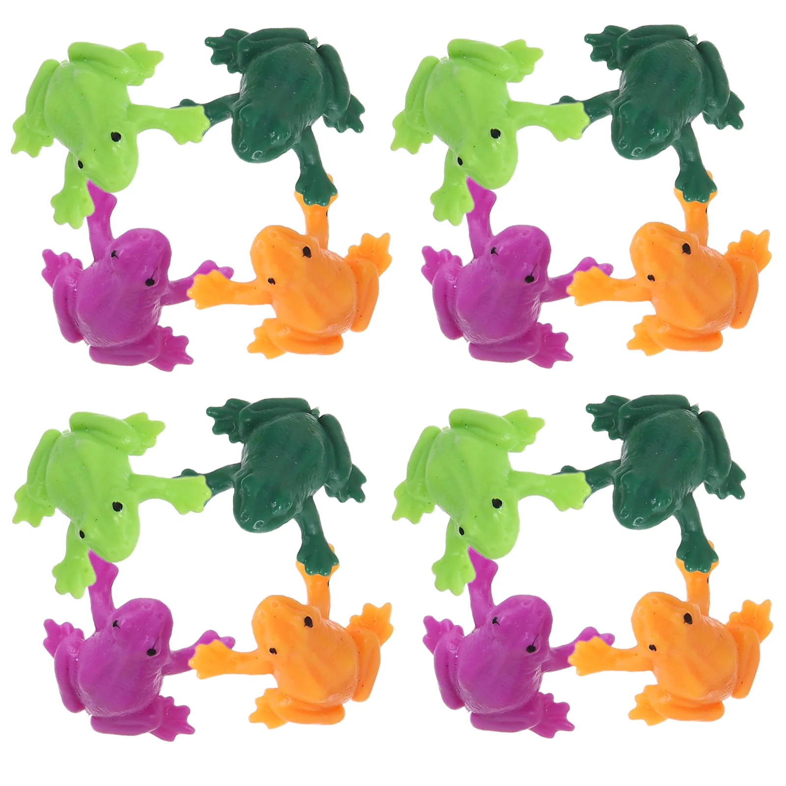 24Pcs Plastic Lifelike Small Frogs Miniature for Fairy Garden Home Decor Moss Landscape Party Crafts Artificial Frog Sculptures