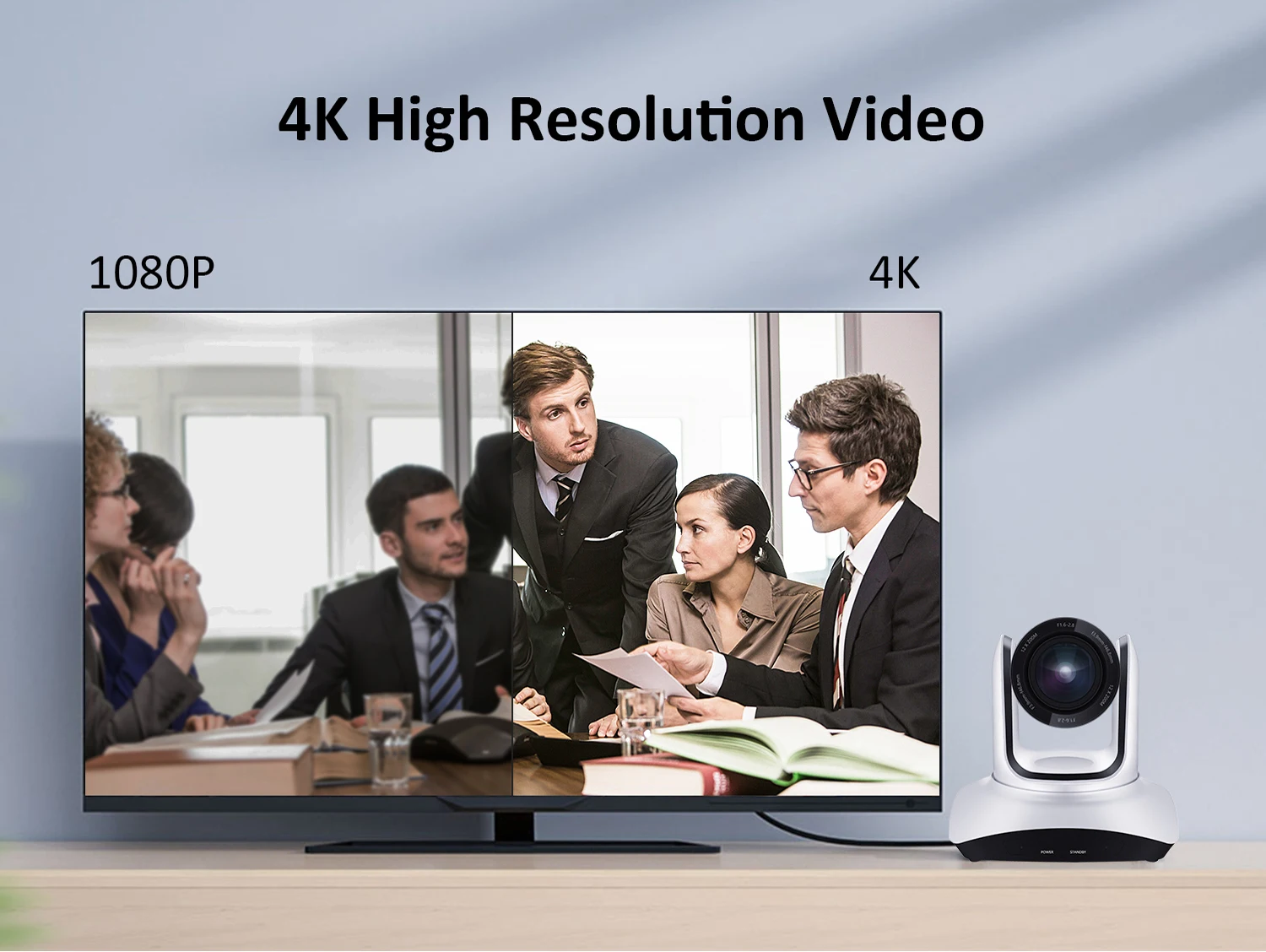 4k Ultra High Definition PTZ Camera With Intelligent AI Tracking Function And Video Conference System For Online Meeting