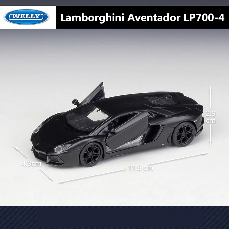 WELLY 1:36 Lamborghini Aventador LP700-4 Alloy Car Model Diecast Metal Toy Sports Car Model Simulation Collection Childrens Gift