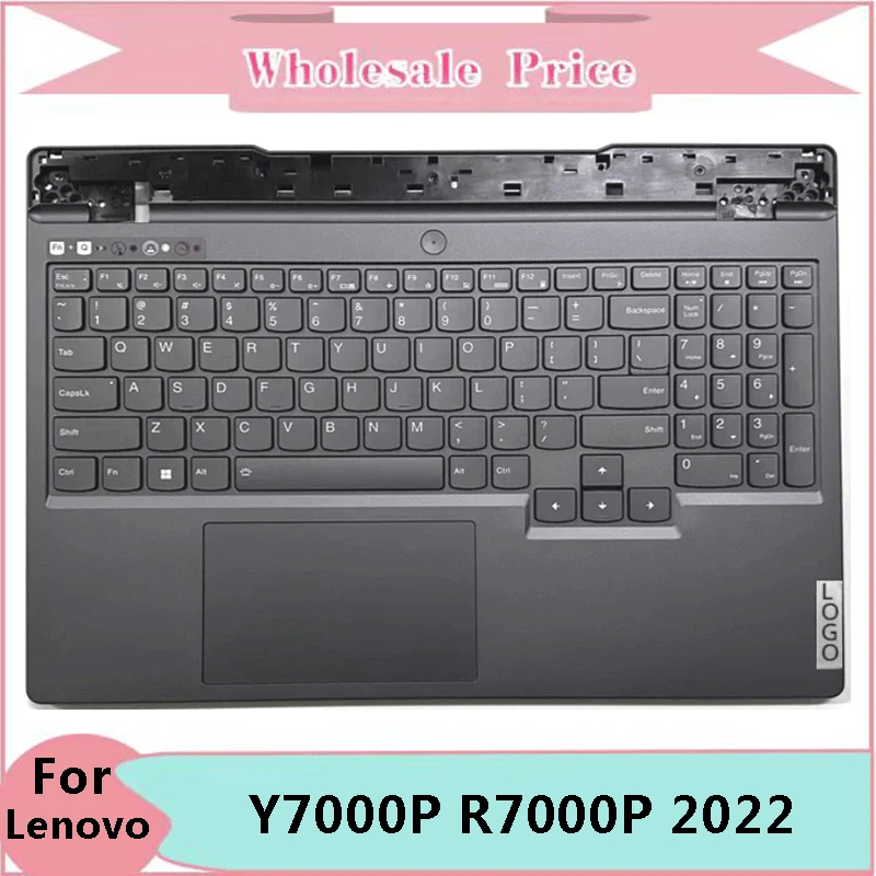 

New Original For Lenovo Y7000P R7000P 2022 Legion 5 15IAH7H ARH7H Laptop Palmrest Case Keyboard US English Version Upper Cover