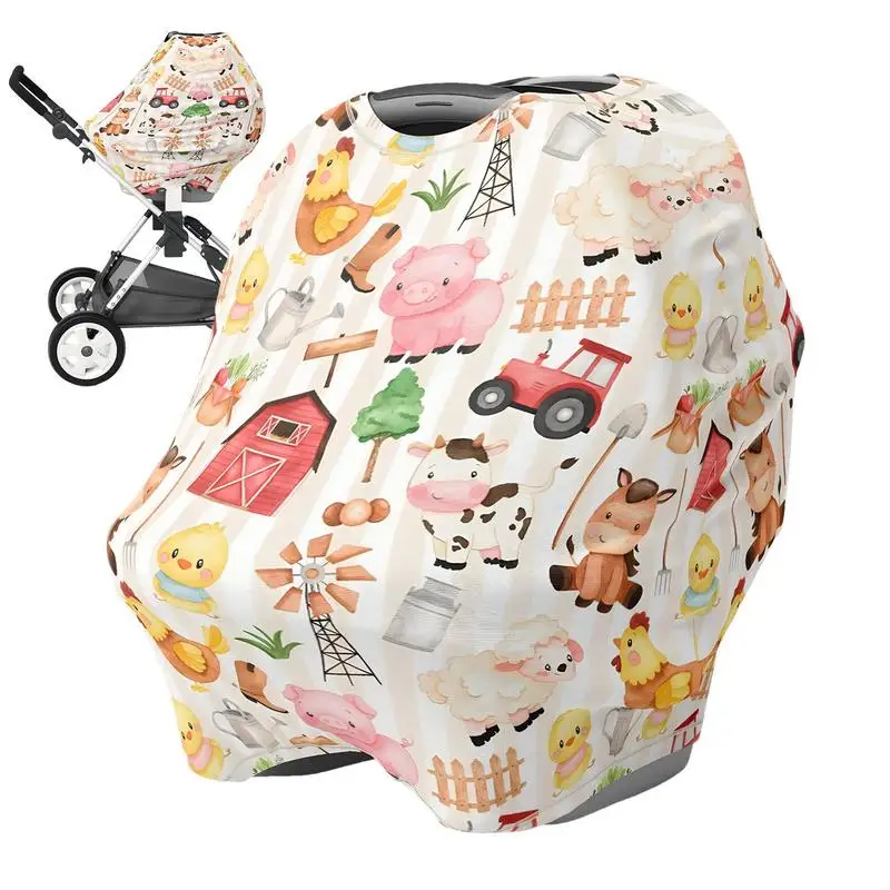 

Comfortable Baby Car Seat Cover Multi-functional Breathable Breast feeding Trolley Windproof Sun Proof accessories