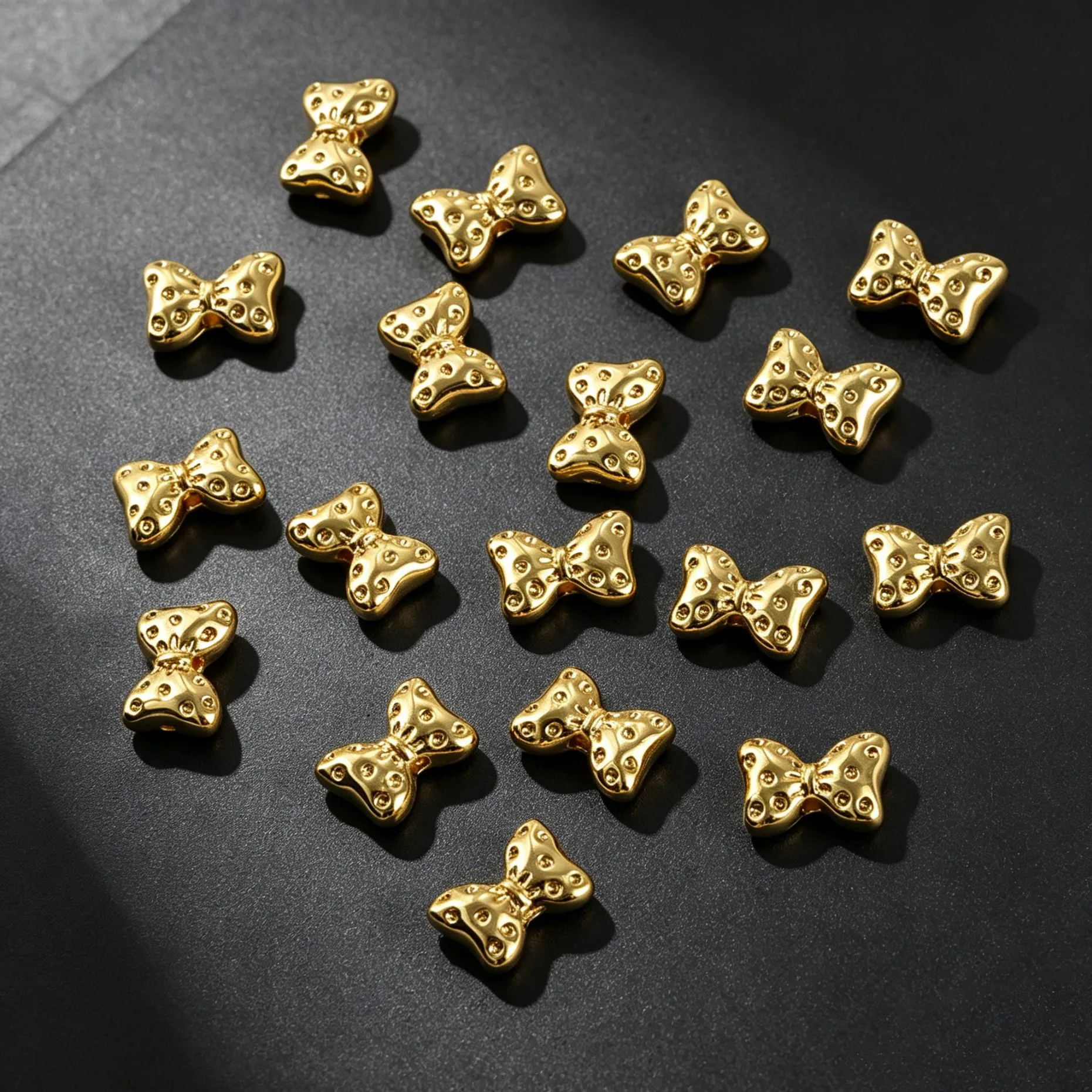 2/4 Stück 10x7mm Metall-Kupfer-Bogenperlen für DIY Handgemachte Armbänder, Halsketten, Schmuckherstellung, Zubehör und Komponenten – Detail 5