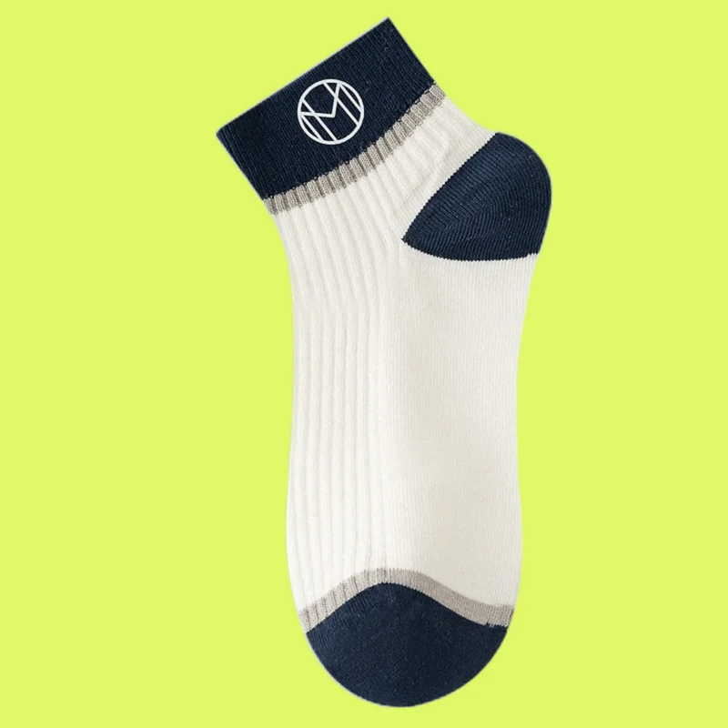 Chaussettes Courtes pour Homme, Légères, Absorbantes la Sueur, Respirantes, à Tube Moyen, Confortables, Décontractées, à la Mode, Nouvelle Collection Été, 5/10 Paires