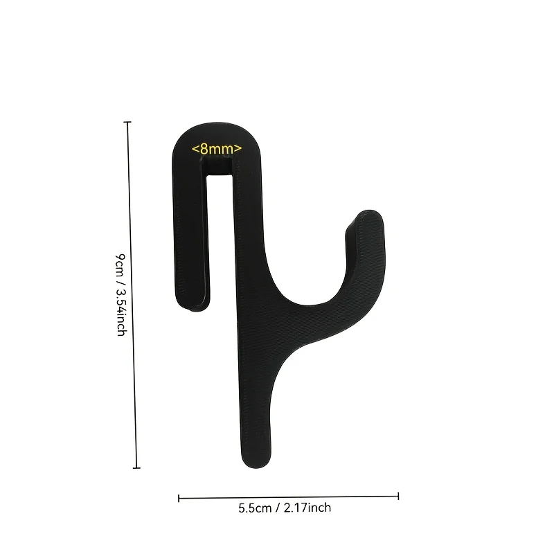 3D-Duschtür-Handtuchhaken für 8mm Glastüren, Bohrerfreier Badezimmer-Aufhänger für Handtücher, Bademäntel, Kleidung, Wohnheim, Apartment, Aufbewahrung – Detail 1