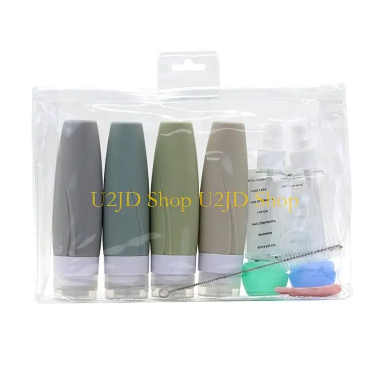 U2JD leere Flasche Reise kosmetische nachfüllbare Flasche tragbare Silikon -Flüssigkeitshampoo