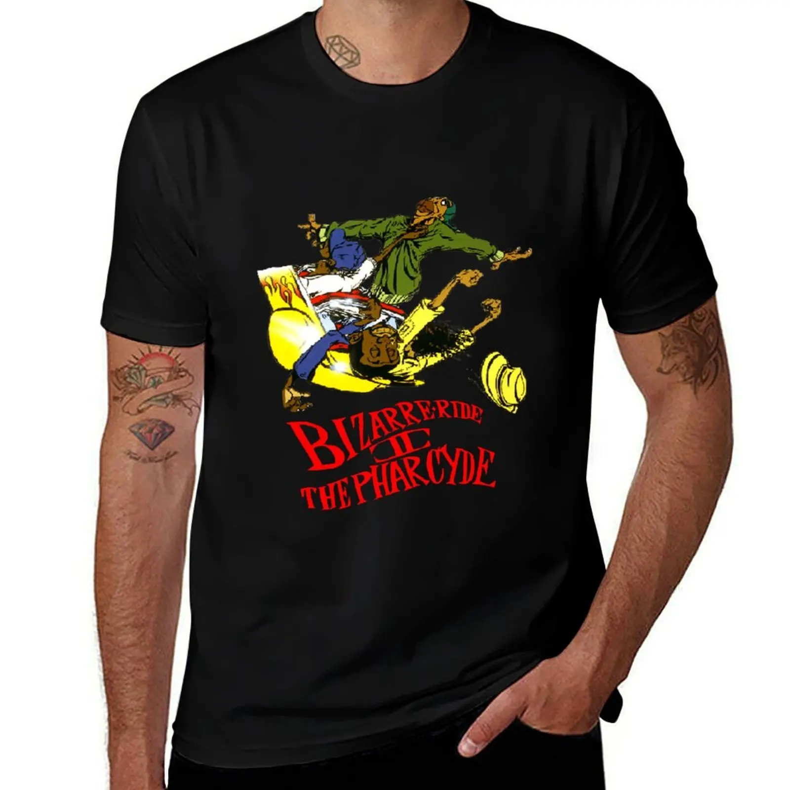 Футболка Bizarre Ryde To The Pharcyde, базовая хлопковая футболка больших размеров
