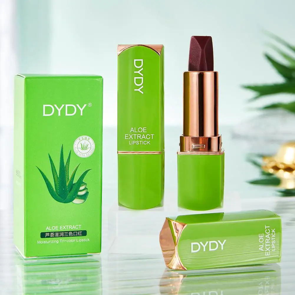 Aloe vera descolorido bálsamo labial batom cor mágica hidratante duradouro batom mudando cuidados maquiagem labial nutritivo menina g c2d1