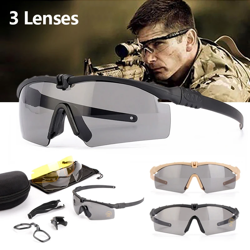 Polarized tactical glasses special forces paintball goggles myopia riding sports sunglasses outdoor windproof protective glasses