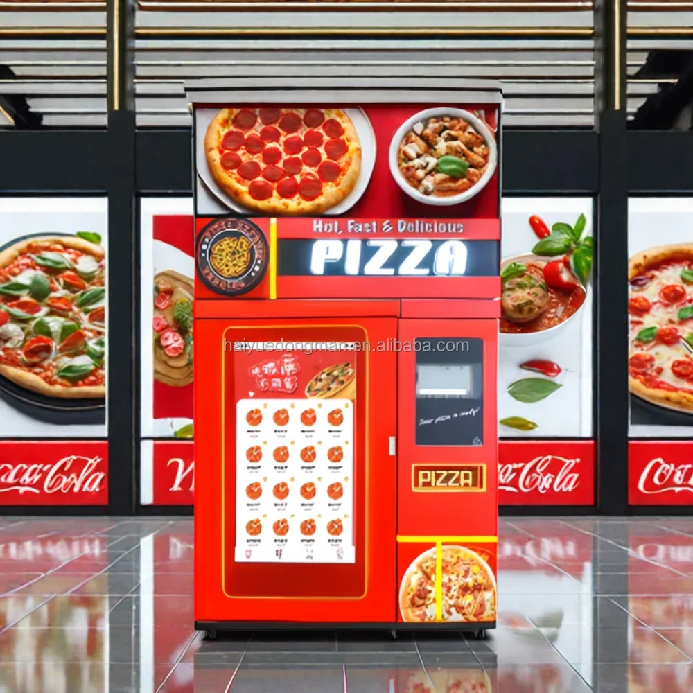 YG Customized 2025 Best Commercial Intelligent Self-Service Pizza Vending Machine 24 Hours Automatic With Touch Screen Function