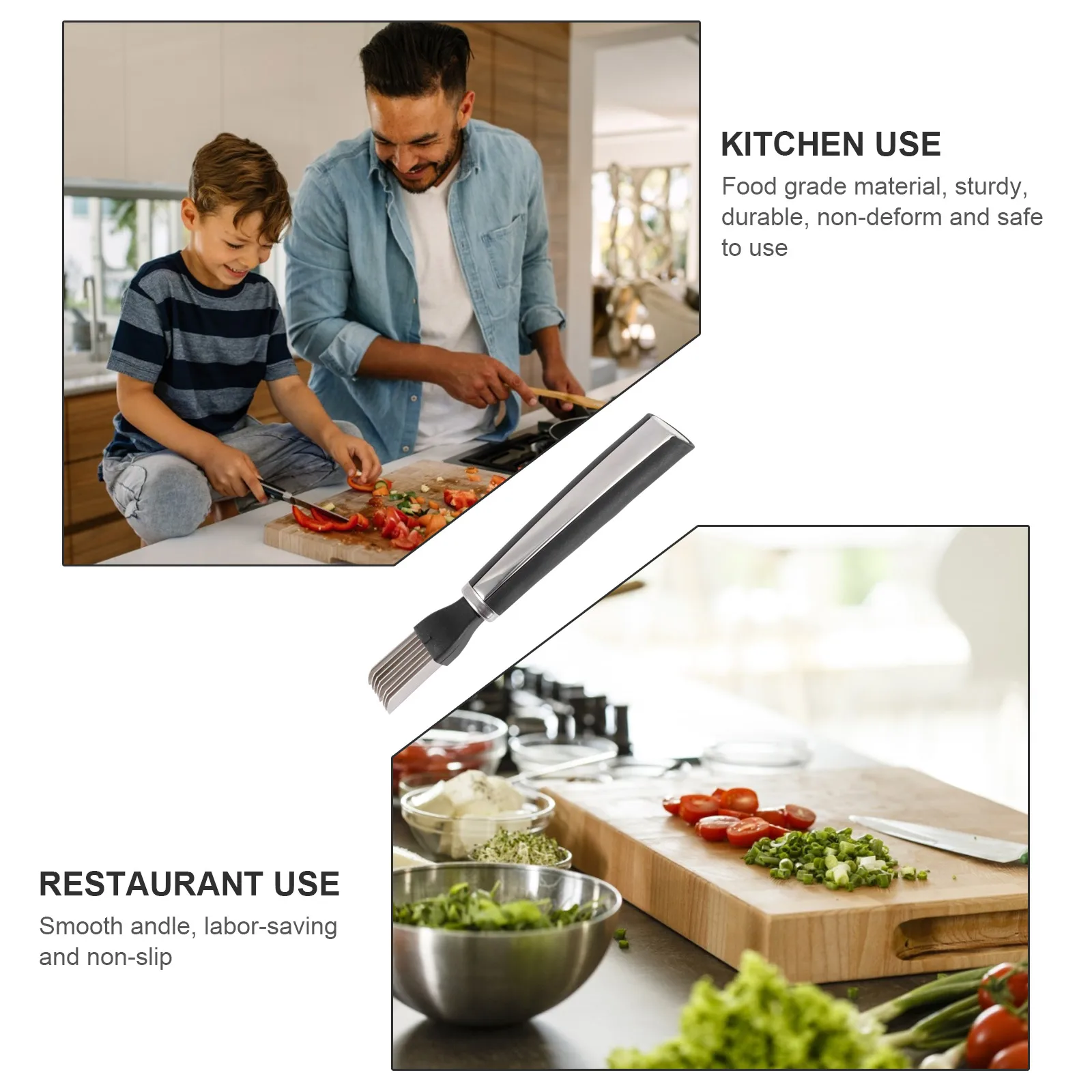 

1Pcs Stainless Steel Scallion Cutter Vegetable Slicer Green Onion Shredder Silver Foodgrade Material Home Kitchen