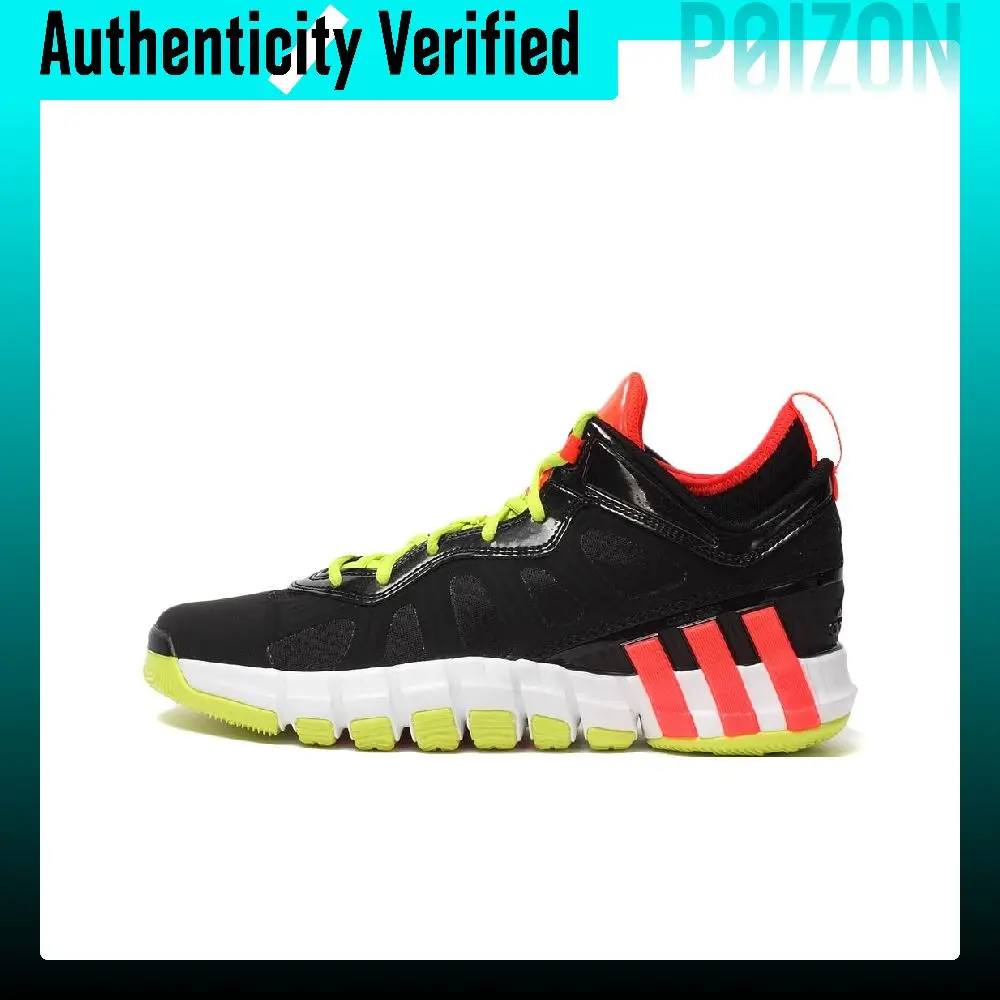 Adidas Cushioning Abrasion Resistant Cushioning, Wear Resistant Low top Basketball Shoes Men's Black S84013
