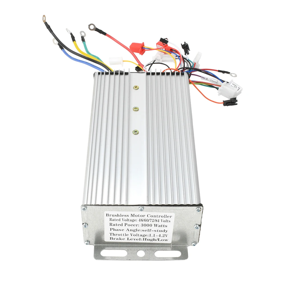 48V 60V 72V 84V 3000W Electric Controller 18 Tube Dual Mode E-Bike Brushless Controller Speed Motor