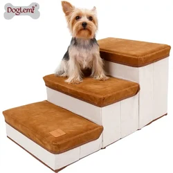 Folding Dog Puppy Ramp Ladder Foldable Pet Stairs Dog 3 Steps Storage Box pet stair,puppy ramp ladder,folding dog ramp