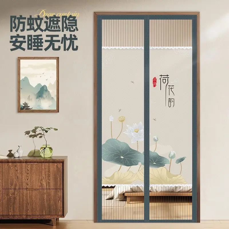 Summer Anti Mosquito Insect Fly Magnetic Door Curtains Automatic Closing Mesh Door Screens Privacy Blocking Door Mosquito Net