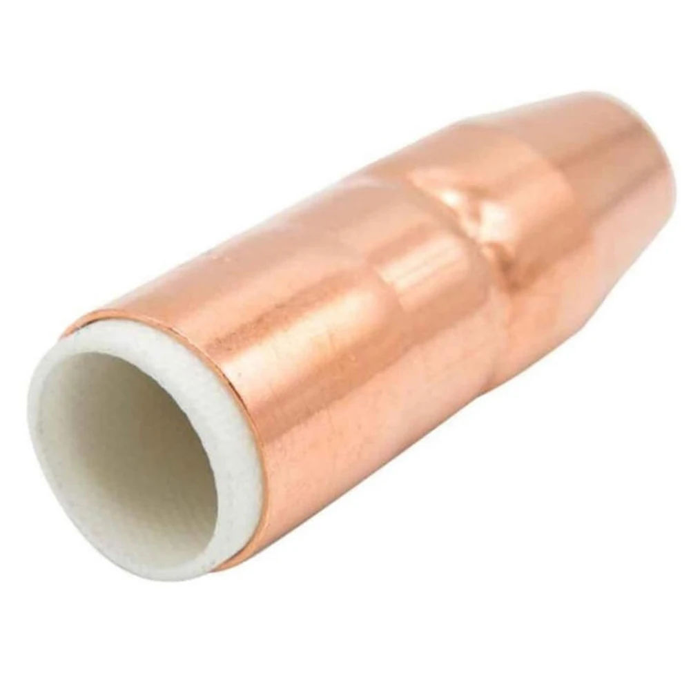 

Set of 2 NM1200C welding nozzles 1/2 inch orifice compatible with For Miller MDX250 For MIG welding systems copper construction