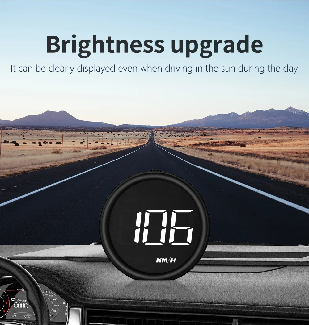 Auto-Tachometer B1 OBD2 Bordcomputer HUD OBD II Digitales Head-Up-Display mit Alarm KMH Elektronikzubehör – Detail 8