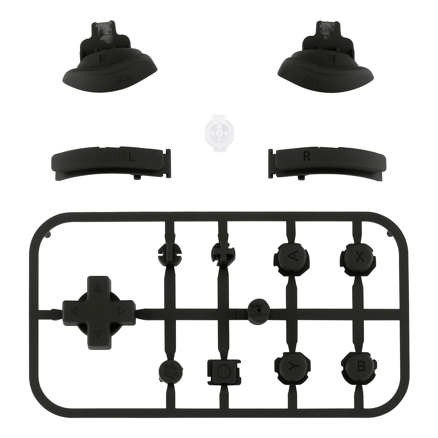 eXtremeRate vervangende volledige set knoppen met gereedschap voor NS Switch Lite - zwart