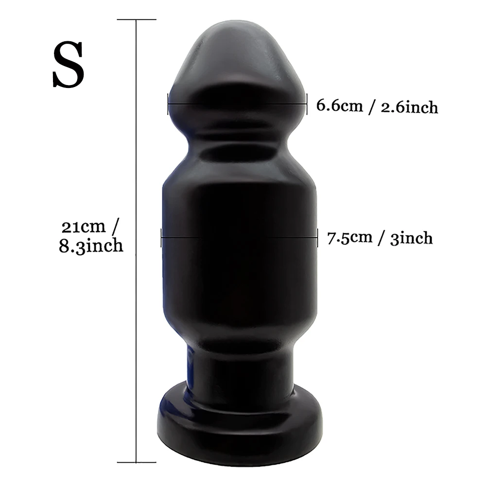 Oversize Anal Plug Dildo Stimulate Anus and Vagina Long Butt Plug Masturbator Soft Penis Anal Dilator Sex Toys for Women and Men