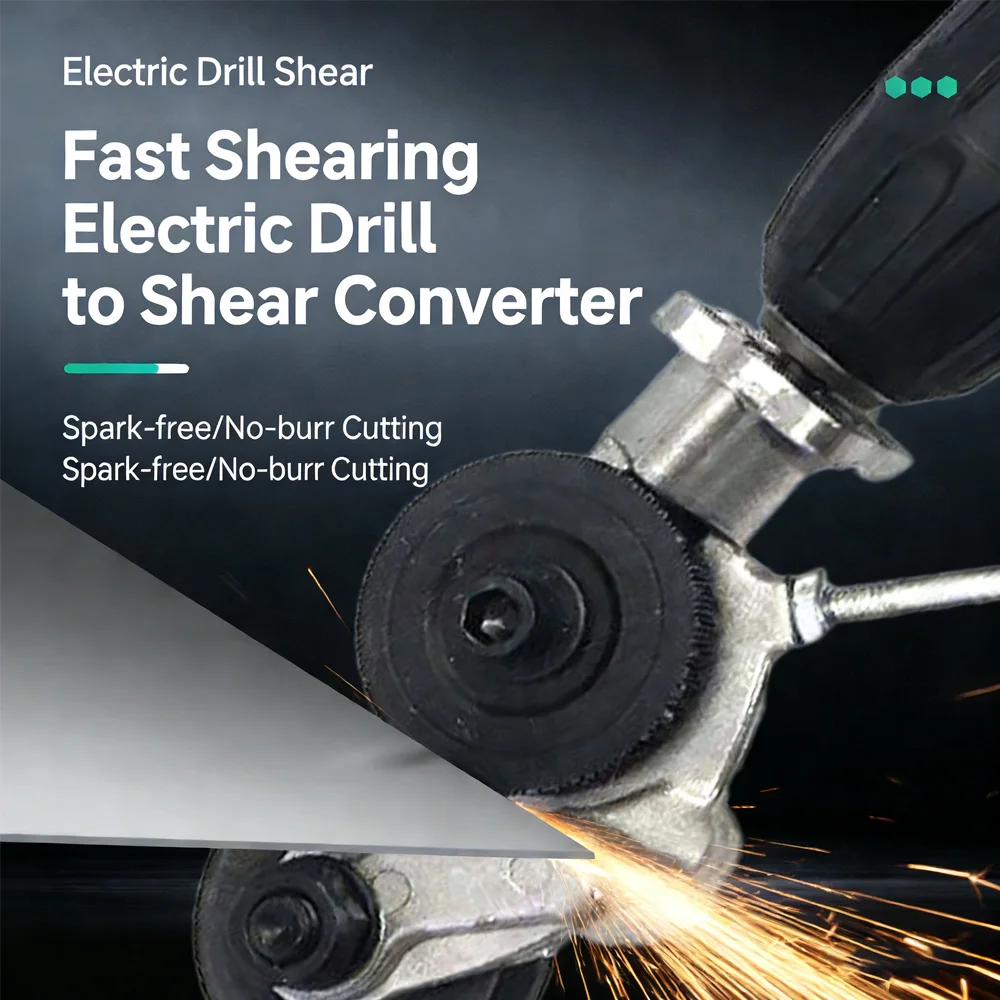 

Электрический дрель-ножницы для резки металла, модифицированные для ручной дрели, для резки листового металла и металлических плит