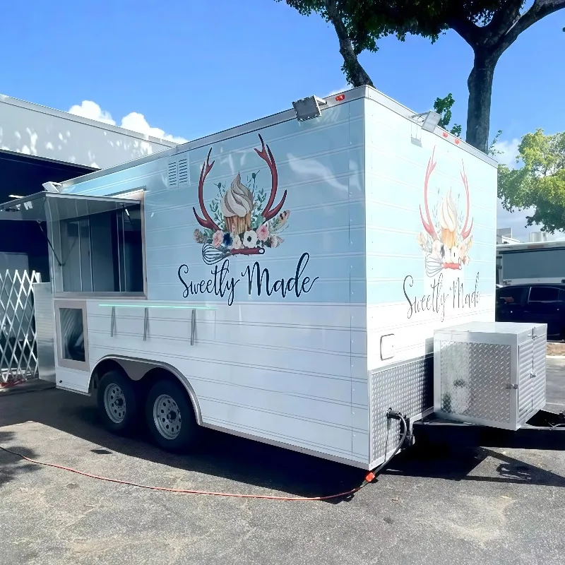 

Mobile Kitchen Food Trailer Mobile Food Kitchen Street Van Trailer Hot Food Cart Catering Trailer