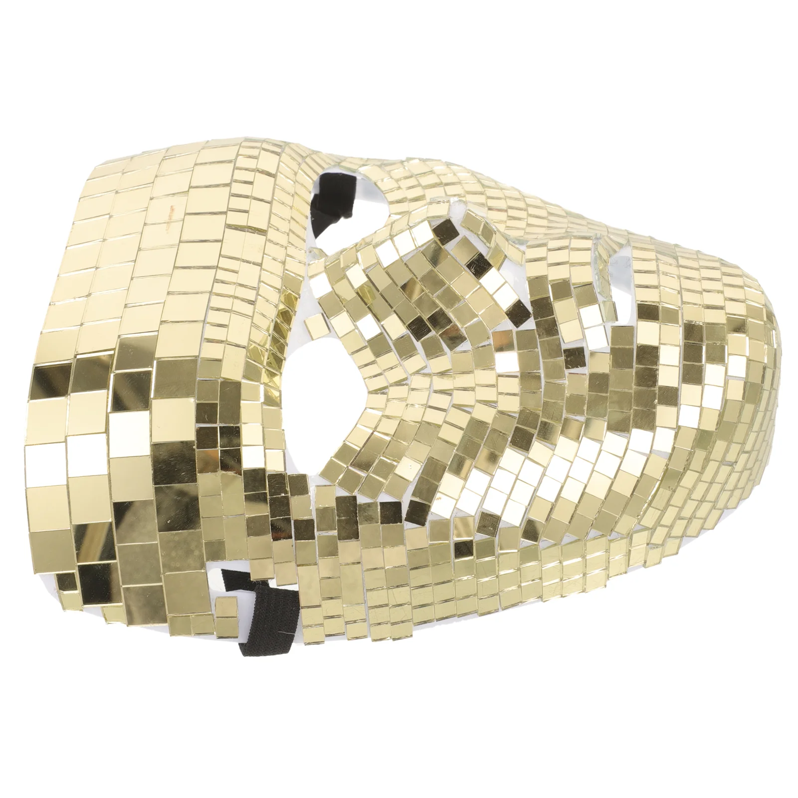 

Outfits Flash Mask Disco Glitter Kids Cosplay Props Women for Golden Decorative Miss
