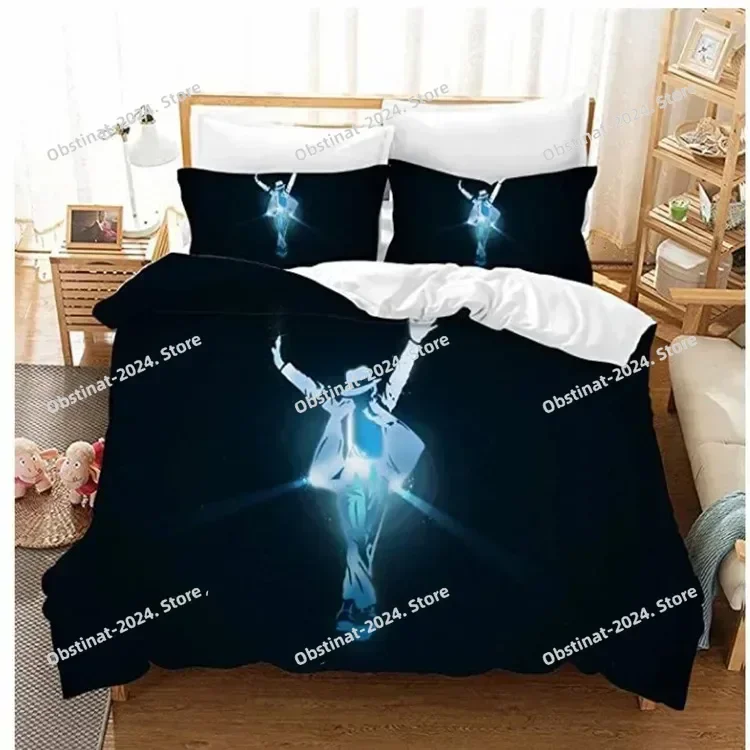 

Fashion Michael Jackson Bedding Set 3D Printed Character Duvet Cover Set Bed Linens Twin soft Full Queen King Bed Set Bedroom