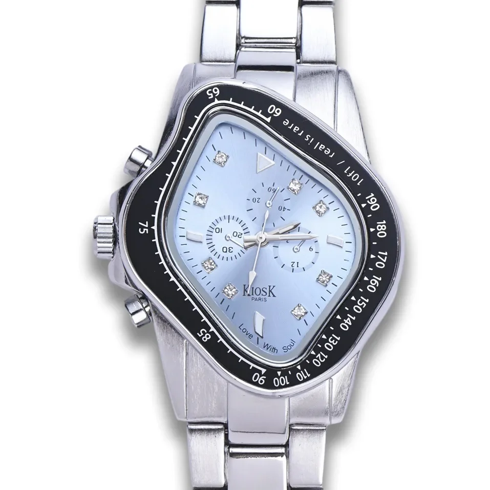 Twisted Clock Watch, Western Empress Dowager's Irregular Waterproof Quartz Watch, Men's and Women's Accessories