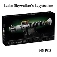 145pcs UCS Space Wars Luke Skywalkers Lightsaber 40730 Bricks Model DIY Set Building Blocks for Kids Toys Adult Birthday Gifts