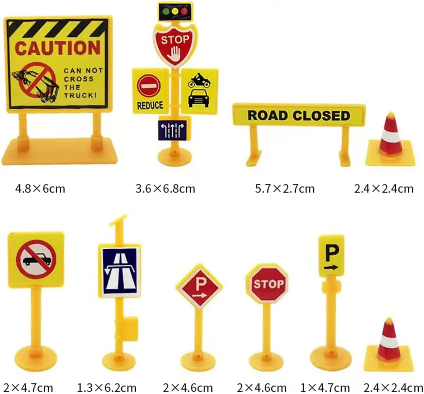 Bau-Kuchenaufsatz, LKW, Bagger, Turm, Kranich, Cupcake-Aufsatz, Verkehrs- und Straßenschild, Dekor, alles Gute zum Geburtstag, Partyzubehör – Detail 15