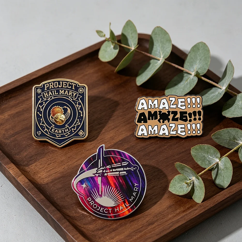 Project Hail Mary Emaille-Anstecknadel Film-Fan-Kollektion Merchandise Rucksack-Anhänger Geburtstagsgeschenk für Frauen Weihnachtsgeschenk – Detail 5