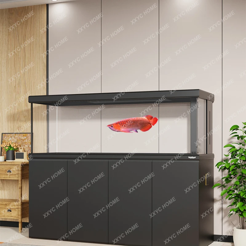 Dragon Fish Tank Super White Ecological Fish Tank Large Living Room Aquarium Large Aquarium Landscape